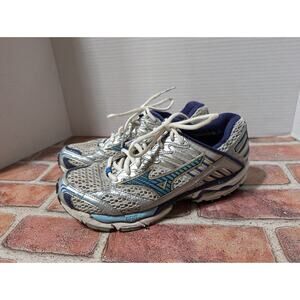 Mizuno Wave Nirvana 7 Women's Running Women's Shoes Sneakers Size 8 Gray Blue